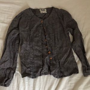 Gray button down sweater